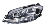 Volkswagen Golf 5 Door Hatchback 2017-2020 Headlamp Halogen Type With LED Daytime Running Lamp All Models Except GTI Or GTD Or GTE Or Type R Passenger Side L