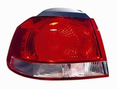 Volkswagen Golf 5 Door Hatchback 2009-2013 Rear Lamp Outer Section - Red - Valeo Design (Standard Models - Own Brand) Passenger Side L