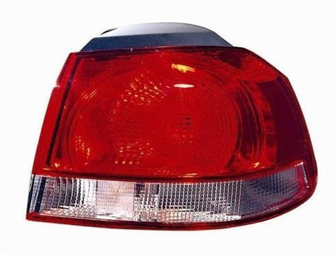 Volkswagen Golf 5 Door Hatchback 2009-2013 Rear Lamp Outer Section - Red - Valeo Design (Standard Models - Own Brand) Driver Side R