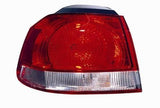 Volkswagen Golf 3 Door Hatchback 2009-2013 Rear Lamp Outer Section - Red - Hella Design (Standard Models) Passenger Side L
