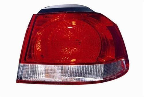 Volkswagen Golf 5 Door Hatchback 2009-2013 Rear Lamp Outer Section - Red - Hella Design (Standard Models) Driver Side R