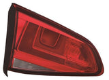 Volkswagen Golf 5 Door Hatchback 2013-2017 Rear Lamp Inner Section Not LED Type Red Passenger Side L
