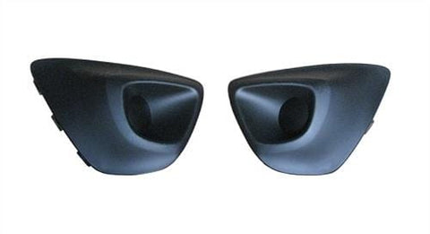 Vauxhall Vivaro Van 2014-2019 Front Bumper Grille Outer Section No Lamp Hole Black - 2 Piece Set 