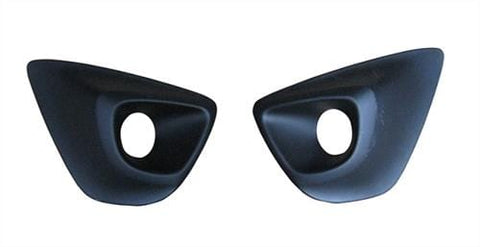 Vauxhall Vivaro Van 2014-2019 Front Bumper Grille Outer Section With Lamp Hole Black - 2 Piece Set 