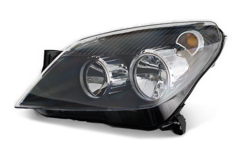Vauxhall Astra 3 Door Hatchback 2005-2012 Headlamp Halogen Type - Black Passenger Side L