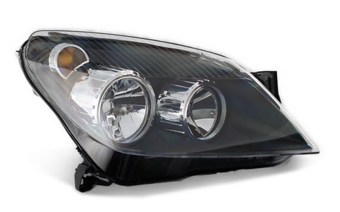 Vauxhall Astra 3 Door Hatchback 2005-2012 Headlamp Halogen Type - Black Driver Side R