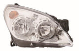 Vauxhall Astra 5 Door Hatchback 2007-2010 Headlamp Halogen Type - Chrome (Standard Models) Driver Side R