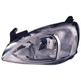 Vauxhall Combo Van 2002-2012 Headlamp Chrome Type With Pattern Lens Over Indicator Passenger Side L