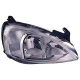 Vauxhall Combo Van 2002-2012 Headlamp Chrome Type With Pattern Lens Over Indicator Driver Side R