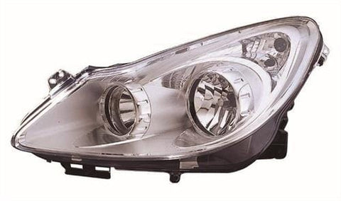 Vauxhall Corsa 5 Door Hatchback 2006-2011 Headlamp Chrome Type (Not Adaptive Lighting) Passenger Side L
