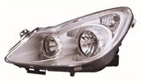 Vauxhall Corsa 3 Door Hatchback 2006-2011 Headlamp Chrome Type (Not Adaptive Lighting) Passenger Side L