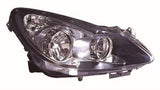 Vauxhall Corsa 5 Door Hatchback 2006-2011 Headlamp Black Type (Not Adaptive Lighting) Driver Side R