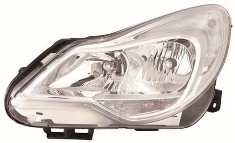 Vauxhall Corsa 3 Door Hatchback 2011-2015 Headlamp Chrome Type (Not Adaptive Lighting - Own Brand) Passenger Side L