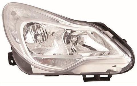 Vauxhall Corsa 5 Door Hatchback 2011-2015 Headlamp Chrome Type (Not Adaptive Lighting - Own Brand) Driver Side R