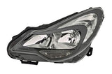 Vauxhall Corsa D 5 Door Hatchback 2011-2015 Headlamp Black Type (Not Adaptive Lighting) Passenger Side L