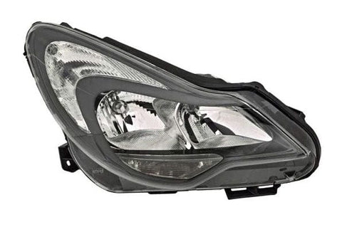 Vauxhall Corsa D 5 Door Hatchback 2011-2015 Headlamp Black Type (Not Adaptive Lighting) Driver Side R