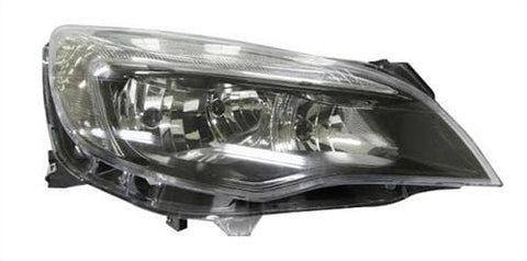 Vauxhall Astra 5 Door Hatchback 2012-2015 Headlamp Halogen Type - With LED DRL - Black Driver Side R
