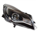 Vauxhall Insignia Hatchback 2013-2017 Headlamp With LED Daytime Running Lamp Black Driver Side R