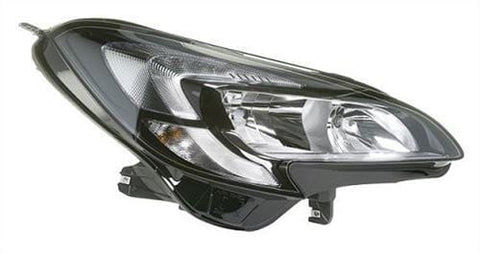 Vauxhall Corsa 5 Door Hatchback 2015-2020 Headlamp Halogen Version With LED Daytime Lamp Driver Side R