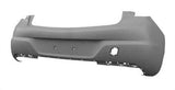 Vauxhall Astra 5 Door Hatchback 2019- Rear Bumper No Sensor Holes - Primed (Not VX-Line Models) 