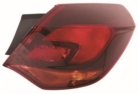 Vauxhall Astra 5 Door Hatchback 2010-2012 Rear Lamp Outer Section - Black Driver Side R