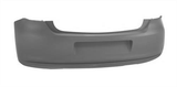 Volkswagen Polo 3 Door Hatchback 2009-2014 Rear Bumper No Sensor Holes or Exhaust Trim - Primed (Not Bluemotion)